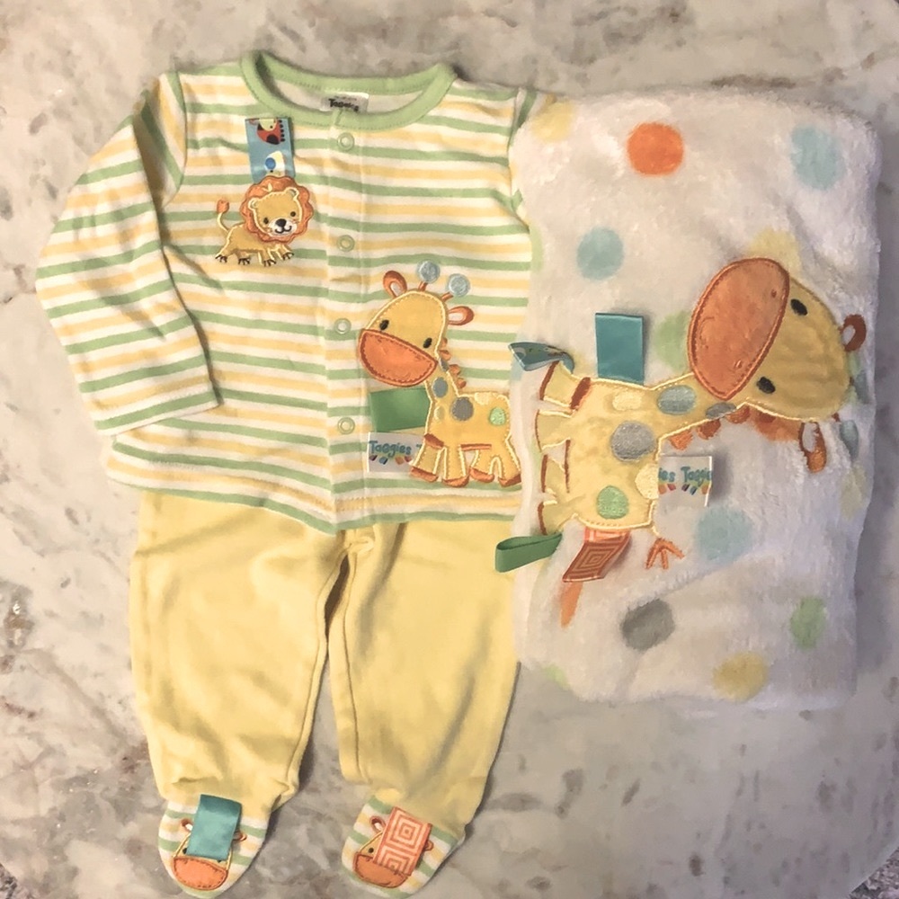 6M Unisex Sensory Outfit and Blanket